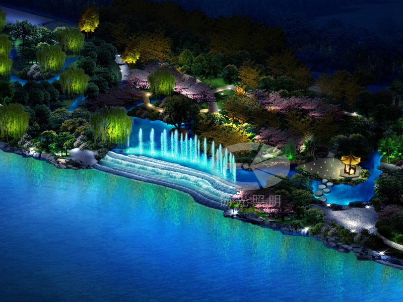 水景景(jǐng)观照(zhào)明设计的两种方式 水景景观照明设计的两种方式