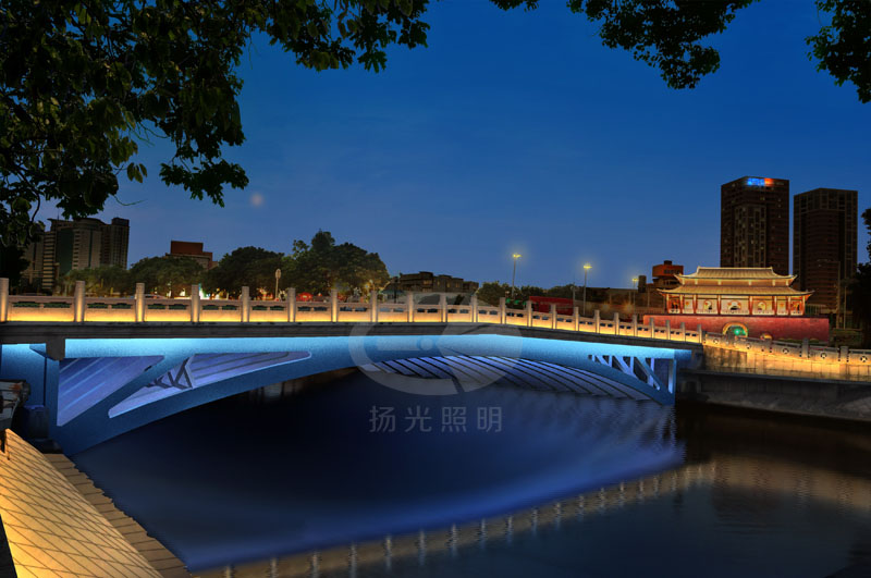 桥梁灯光设计效果图