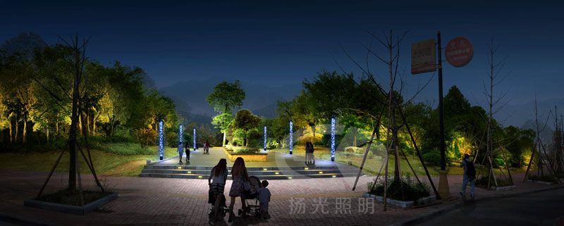 公園照明設計效果（guǒ）圖