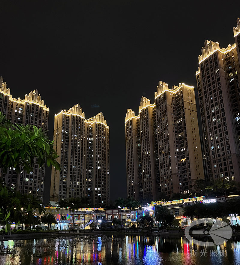 东（dōng）莞希尔顿酒店泛（fàn）光照明工程实景图