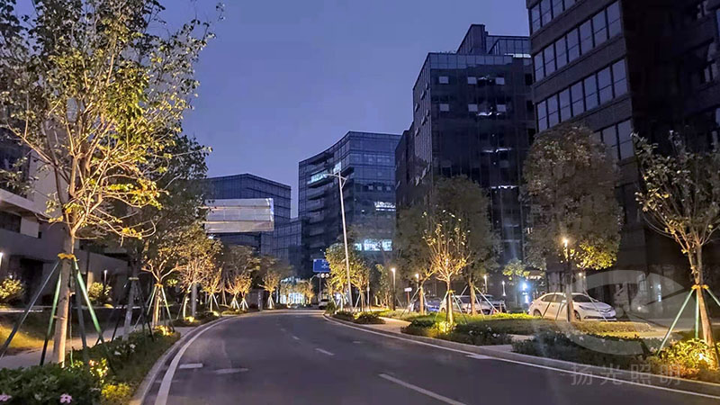 東（dōng）莞中集（jí）智穀產業（yè）園景觀照明工程夜景（jǐng）圖（tú）