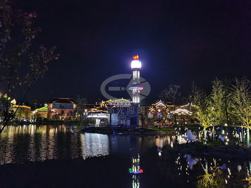 景点夜游（yóu）灯光工程夜景图