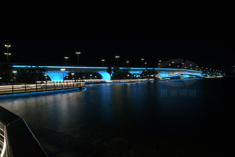 大桥景观照（zhào）明夜景（jǐng）图