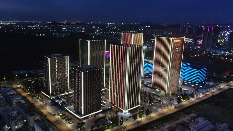 寫字樓照明工（gōng）程夜景圖
