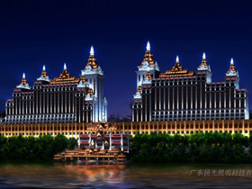 云南湄公（gōng）河人家酒店夜景照明设计