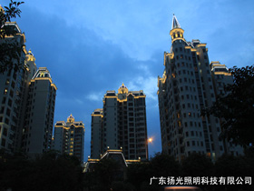 廣州香檳公寓燈光（guāng）工程現場實拍