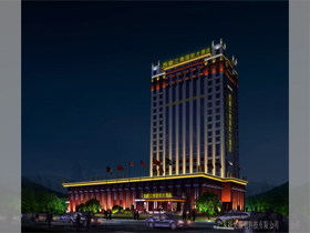 西藏江南国际大酒店夜景照明