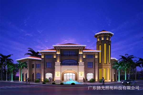 廣西貴港禦江景帝燈光設計
