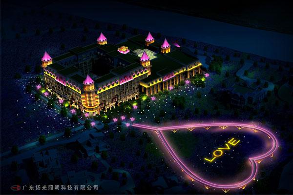 广州百万（wàn）葵园婚庆主题酒店亮化工程（chéng）