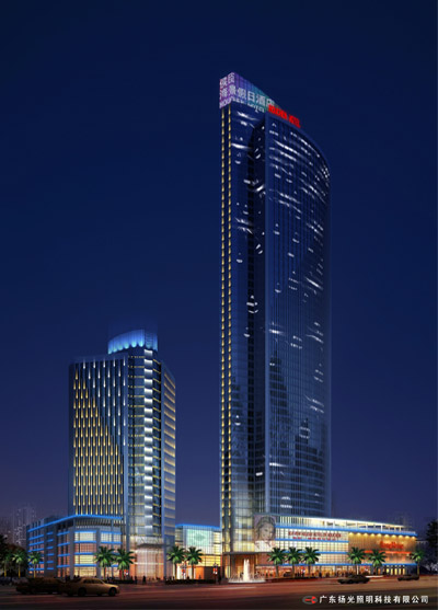 海口港（gǎng）航大厦夜景照明工程