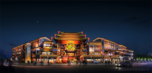 廣西桂（guì）林陽朔戲樓夜景照明設計