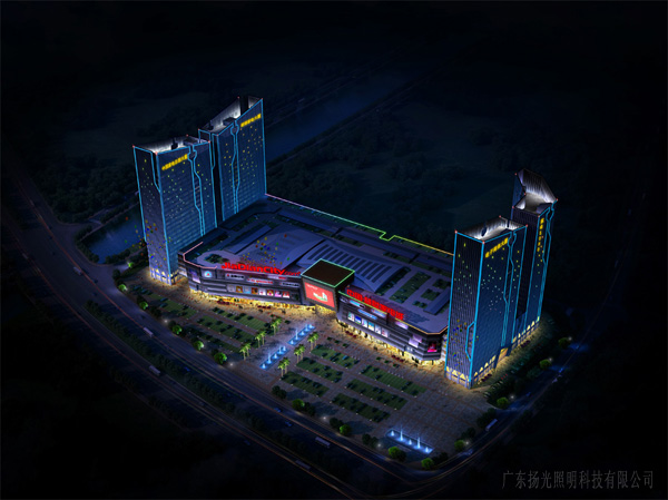 順德北滘（jiào）慧聰家電城夜景照明