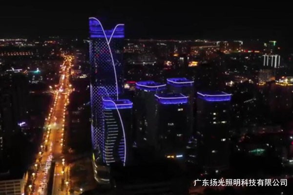 云南海源财富广场夜景照明工程（chéng）